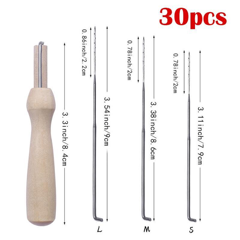 

30 шт. иглы для валяния из шерсти, иглы для валяния, стартовый набор, иглы для валяния, войлочная посылка «сделай сам», для валяния с бутылкой