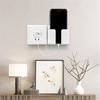 4Pcs Wall Mounted Remote Control Storage Rack Plastic Charging Phone Stand  Office