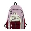 Schoolbag high-value backpack men's and women's outdoor mountain color matching hiking backpack junior high school college students commuting 