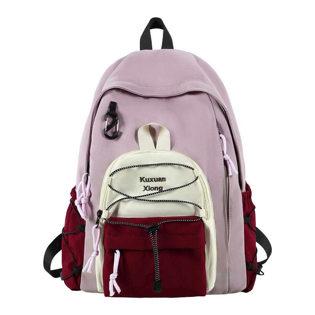 Schoolbag high-value backpack men's and women's outdoor mountain color matching hiking backpack junior high school college students commuting