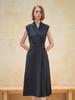 Acud Sleeveless Tailored Wrap One-Piece_Black