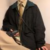 Vintage Herren Frühling und Herbst Trendmarke Amerikanische Retro Cordjacke