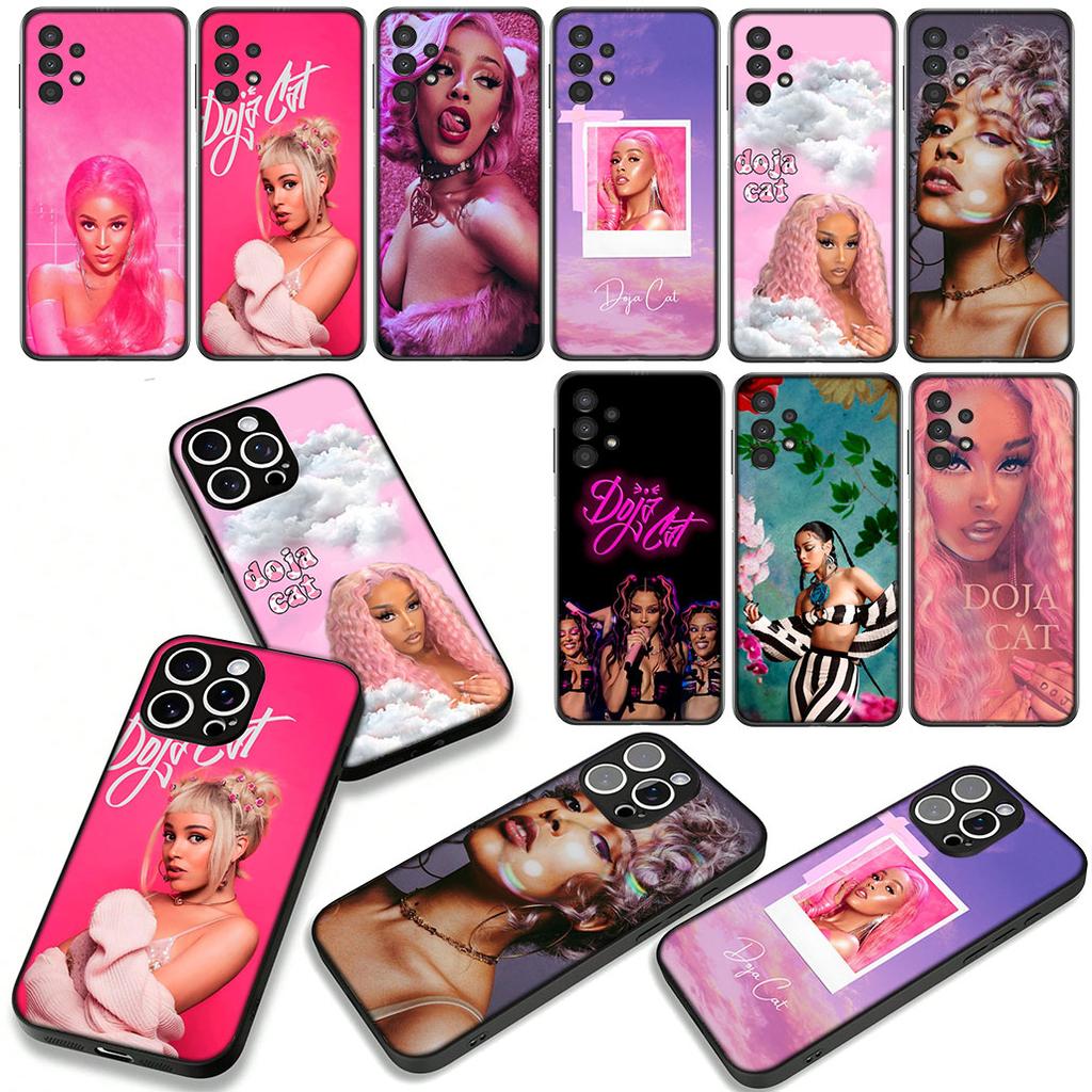 Phone Cover for Samsung Galaxy A55 A54 A25 A36 A17 A26 A35 A33 A34 A14 A37 S8 S9 S20 S21 FE S10 Plus Case Doja Cat Casing