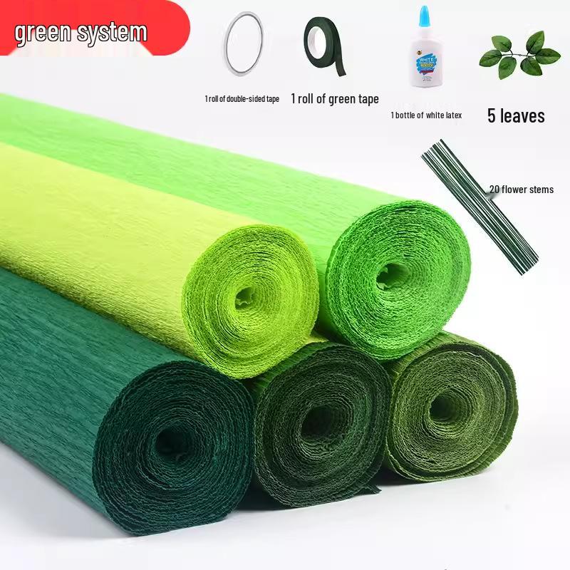 Farbige Krepppapier-Packung für Bastelarbeiten im Kindergarten & Florale Kunst