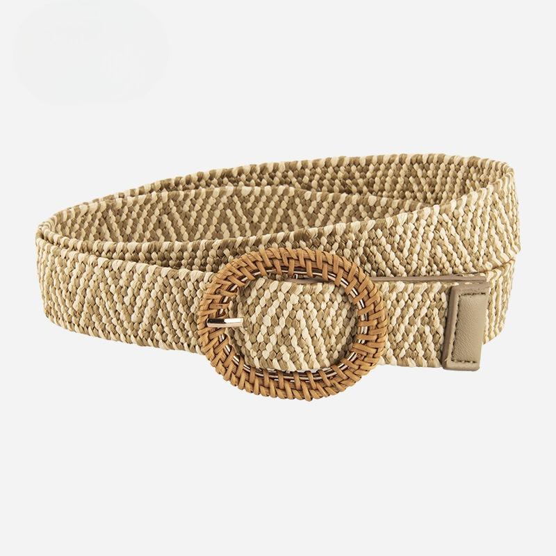 

Bohemian Decorative Pu Belt Women s Versatile Skirt Elastic Belt Braided Belt Women s Style 105cm