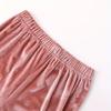 Completo da tuta in velluto da donna con felpa con cappuccio a maniche lunghe e pantaloni a vita elasticizzata, outfit a due pezzi per il tempo libero