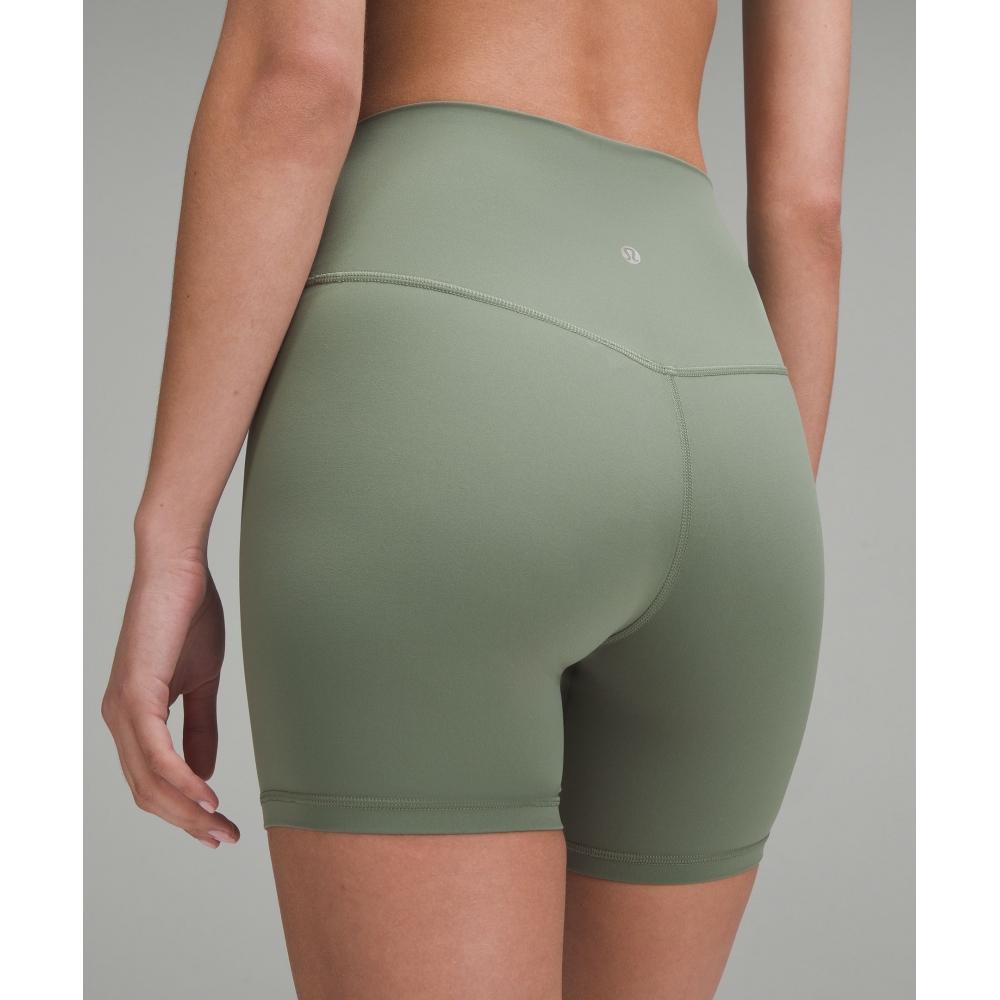 Lululemon Align  High Rise Short 6  Grey Eucalyptus