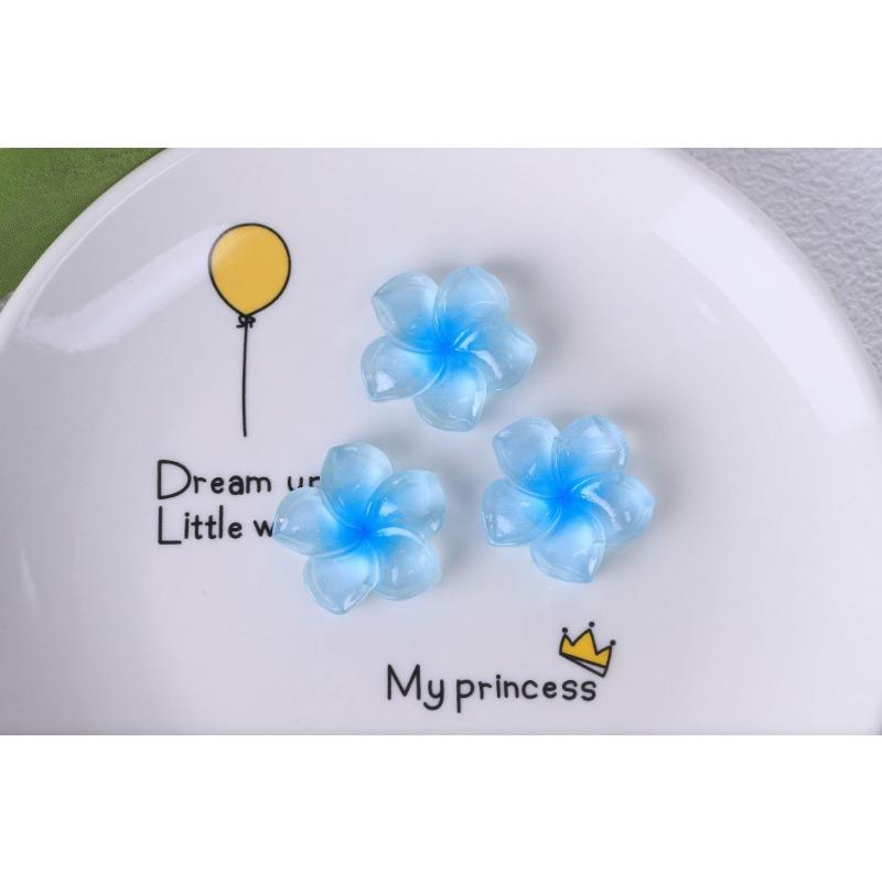 Egg Flower Resin Five Petal Flower DIY Hair Clip Patch Accessory Phone Case