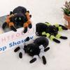 PP Cotton Color Spider Doll Keychains Simulation Lifelike Colored Eye Spider Plush Pendant Fluffy Hanging Ornaments