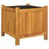 Garden Pot With Liner, 42X42X40 Cm, Solid