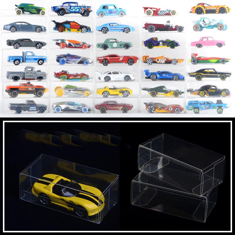 

50PCS 1/64 Toy Cars Display Box Stacked Clear Showcase Cabinet Storage Case for Hot Wheels Storage Mini Car Model&Fk Finishing 80x40x30mm 50PCS