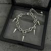 New Fashion Hip Hop Rivet Bracelet for Man Woman Titanium Steel Cone Pendant Bracelets Jewelry Punk Unisex Cool Accessories