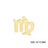 12pcs/lot Stainless Steel Zodiac Charms Horoscope Astrological Sign DIY Pendant for Necklace Bracelet Jewelry Making