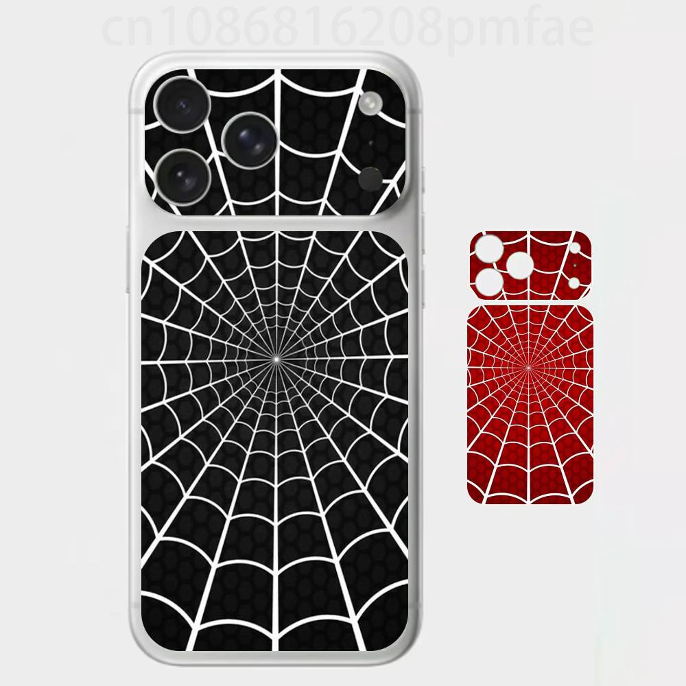 

Spider web Pattern Premium Skin Wrap for iPhone 17 Pro/Max, Back Frame Camera Protective Decal (Not Case) iPhone17promax
