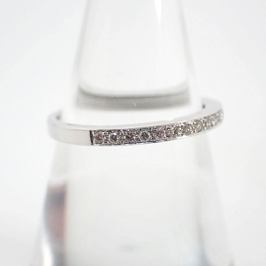[Used] VENDOME K18WG Diamond Ring / Size 9 / g507-41