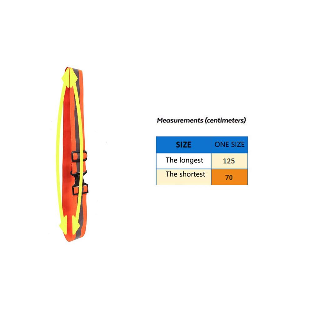 [A-SAFETY] 7 Colors Reflective Tasuki Belt High Brightness Reflective Buckle