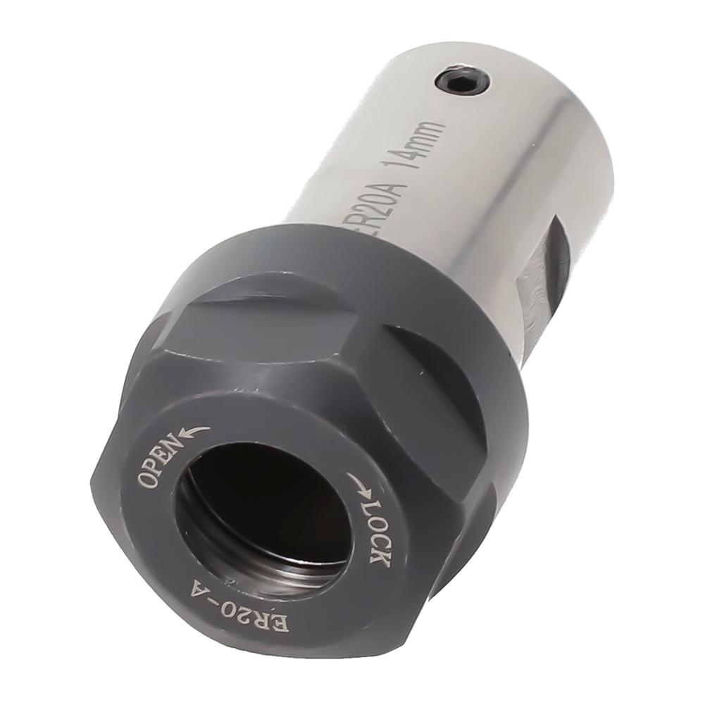 ER20A-16mm Shaft Collet ER20A-8mm Silver And Black 1 Pcs