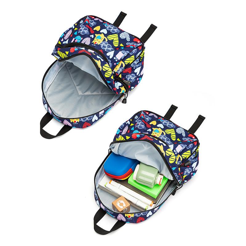 Large-capacity cartoon schoolbag children's backpack Oxford fabric lightweight primary schoolbag