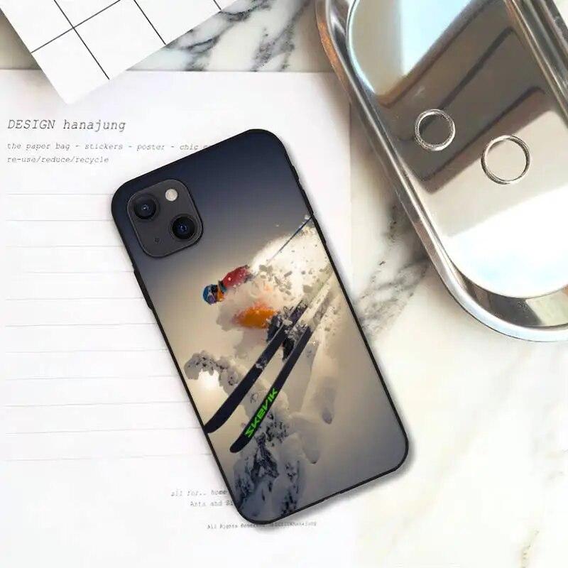 Skidåkning Snow Snowboard Skis Telefonfodral För iPhone Samsung Galaxy Redmi Xiaomi Oppo OnePlus Note SA 7 8 9 10 11 12 13 14 20 21 22 23 53 54 Pro Ultra