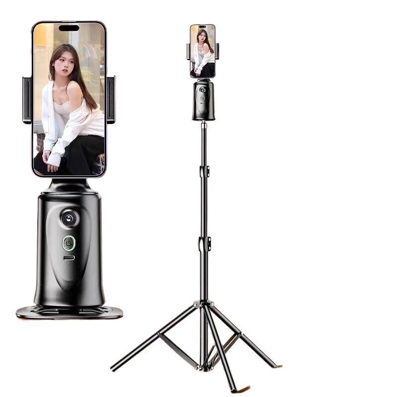2025 Smart Follow-Me Gimbal: KI Gesichtserkennung & Live-Streaming Stabilisator für Mobilgeräte, Selfie-Stick Ständer