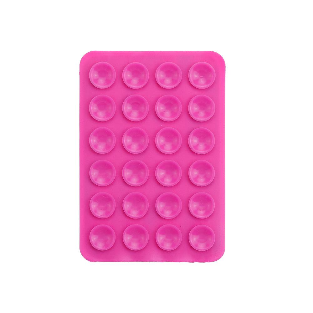 24-Piece Non-Slip Silicone Suction Cup Phone Holder with Adhesive