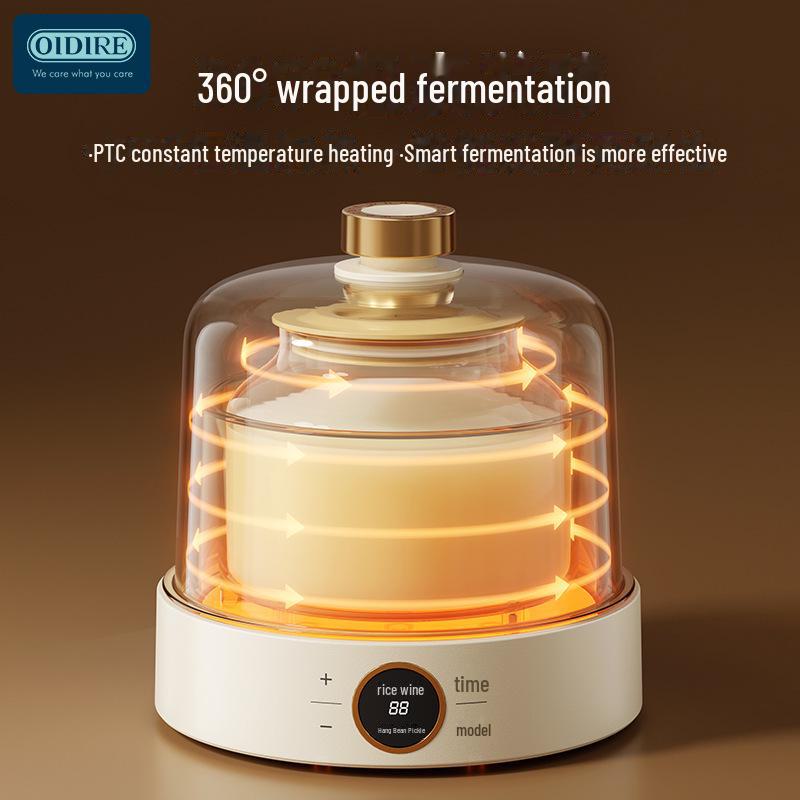110V Intelligent Glass Yogurt Maker with Multi-Function, Automatic Temp Control, and Fermentation for Homemade Natto