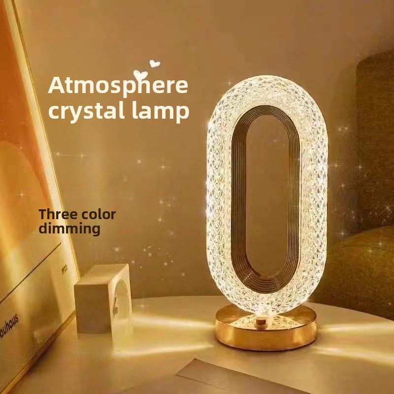Luxury Noble Bedside Lamp for Bedroom, High-End Headboard Desk Lamp, Creative Living Room Touch Night Light
