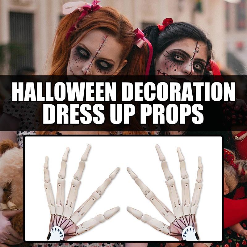 1 Paar Halloween Gelenkhandschuhe mit flexiblem Gelenk Halloween Party Kleid Cosplay Kostüm Requisiten