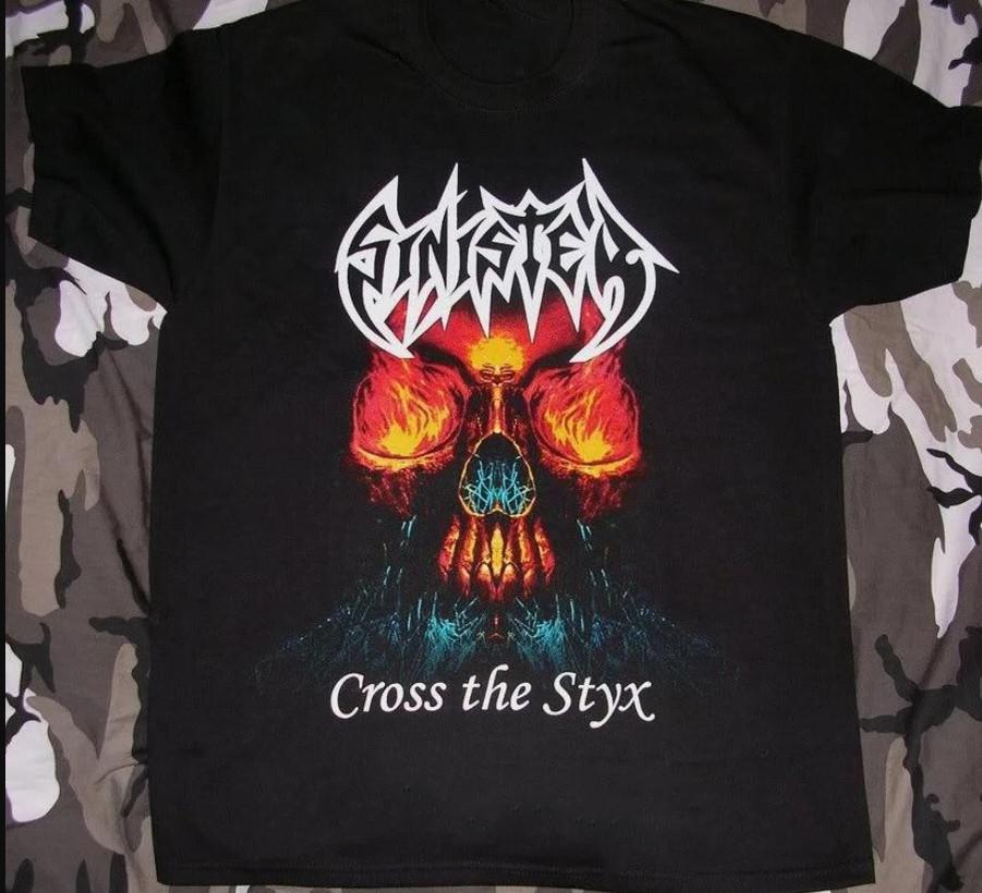Vtg Sinister Band Cross The Styx T-shirt size S-5XL XXL