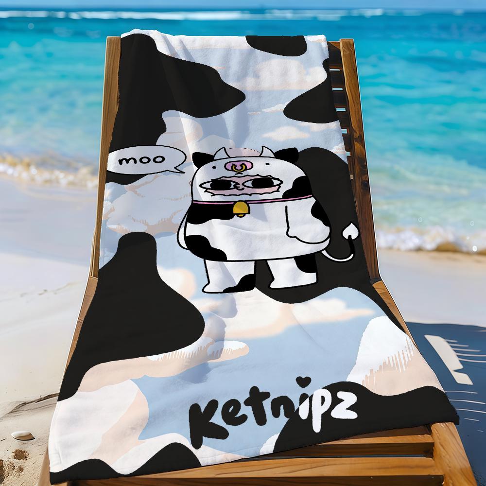 Cartoon K-ketnipz Towel Sports Quick Dry Travel Camping Gear Sandproof Soft Light Large Beach Towel