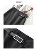 Jupe Midi A-line Taille Haute Gris Printemps 2026: Amincissant, Confortable, Magnifique, Long, et Moulant les hanches.
