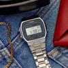 Casio Reçine Kasa Paslanmaz Çelik Kordon Erkek Quartz Saat A164WA-1