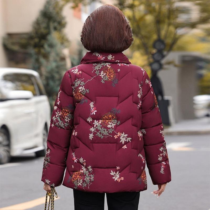 Autumn and winter jacket, short down cotton-padded jacket to keep warm, new large-size women's winter cotton-padded jacket
