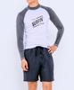 Dangun Color-Blocked Raglan Long Sleeve Rash Guard
