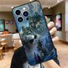Animal Wolf Galaxy Soft Case For iPhone 16 15 Pro Max 14 Plus 13 12 Mini 11 XS Max X XR 7 8 Back Cover