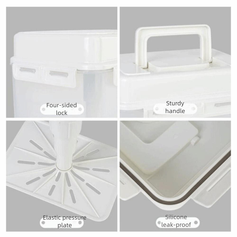 5L Kimchi Press Container Transparent Fresh Keeping Box Portable Ferment Storage Container Travel