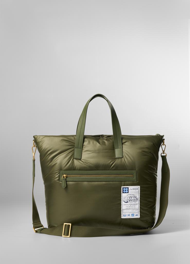 Jvper Adventure Padded Light Nylon Tote Bag - Khaki