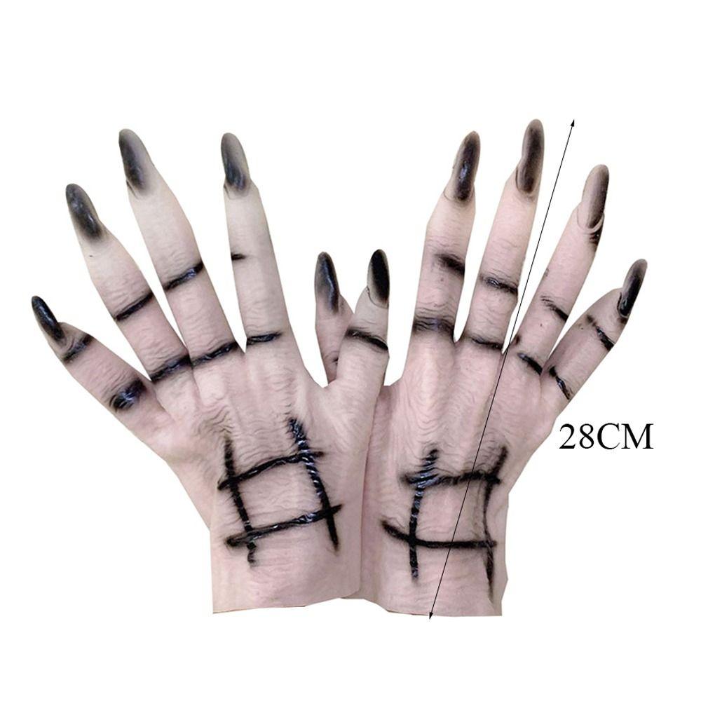 Gothic Cosplay Gloves Punk Party Scary Props Funny Witch Cosplay Costume  Festival