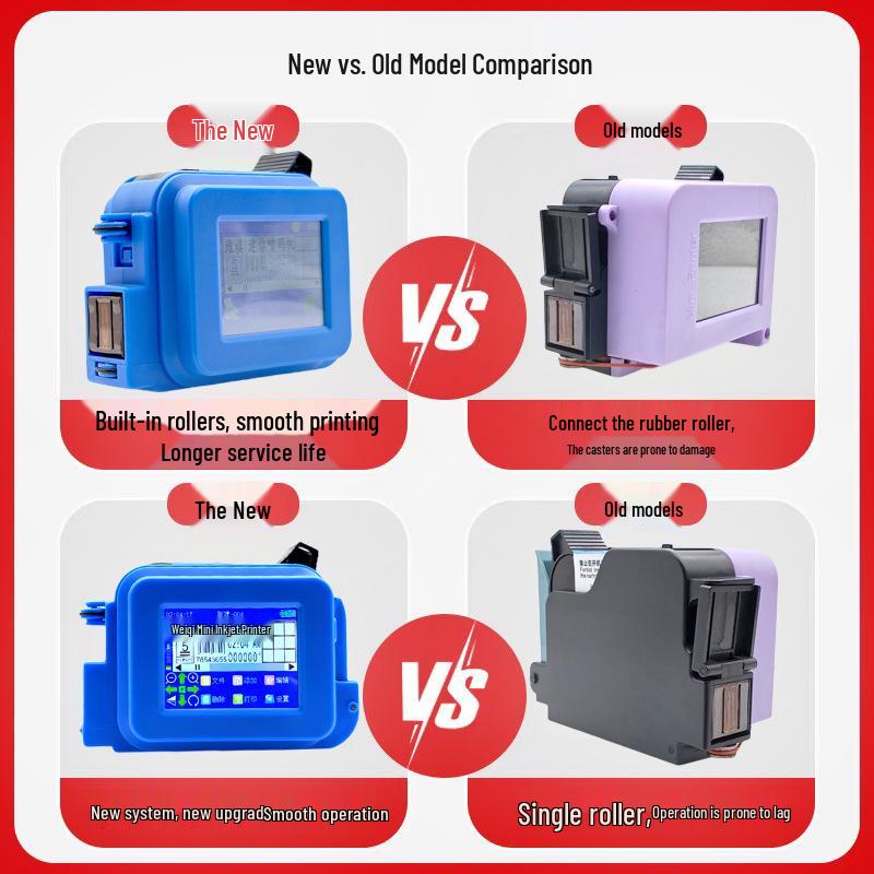 Compact Handheld Inkjet Printer for QR Codes On Embossed Surfaces
