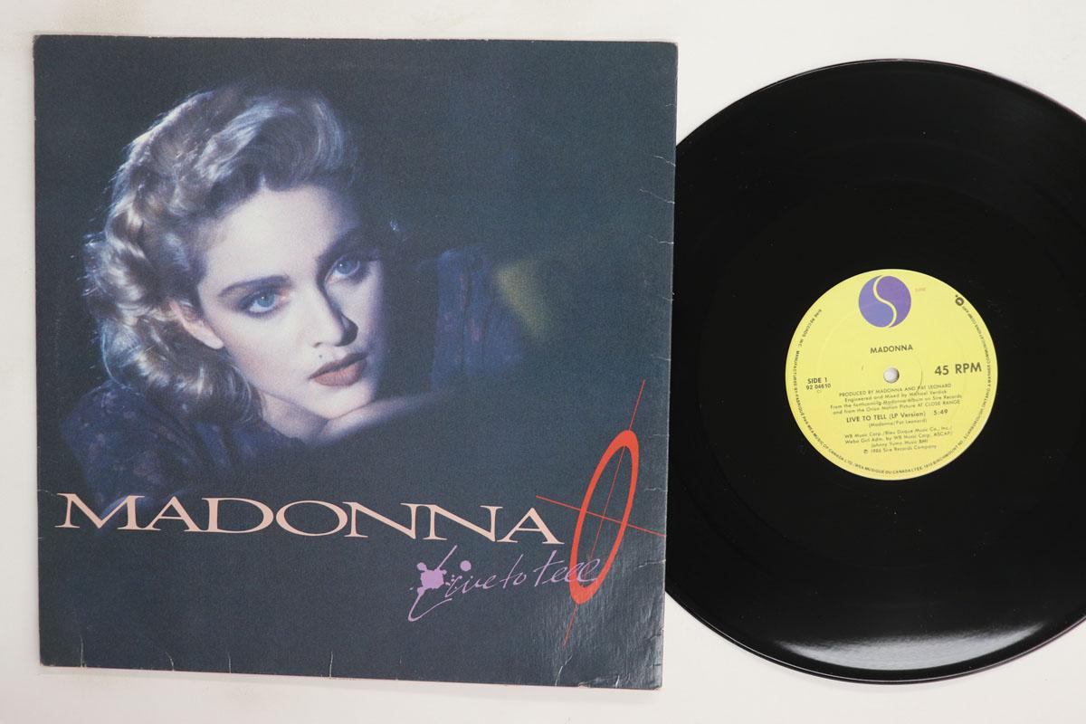 RecordCityJP 12-inch Single Madonna Live To Tell 9204610 Sire 1986 Canada Pop Gebruikt