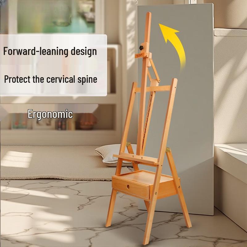 Handun Forward-Tilting Beech Wood Drawing Easel