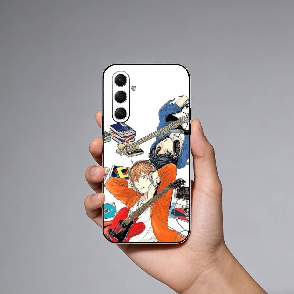 G-Given Anime Love Phone Case For Samsung Galaxy A73,A21s,A22,A31,A52,A53,A71,A41Soft Black Shell