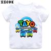 Hot Sale Tayo the Little Bus Cartoon Kids T-Shirts Girls Clothes Baby Boys T Shirt Summer Short Sleeve Children Tops,ooo5837