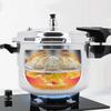 Aluminum Pressure Cooker with Steaming Plate Small Pressure Cooker Household Stovetop Pressure Canner for Gas & Induction Stove