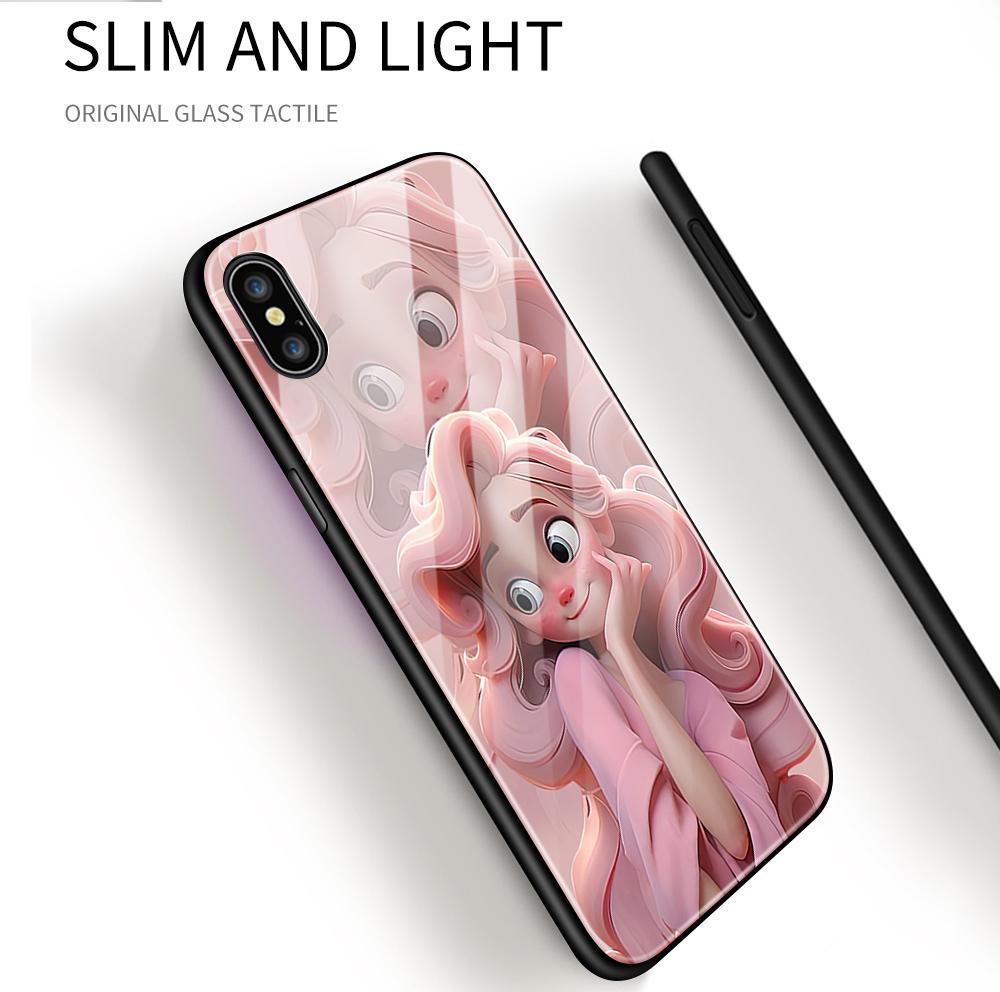 Tempered Glass Phone Case For OPPO Reno13 Reno14 Realme 11 12Pro 14 GTNeo6 C21Y C53 C75 OnePlus Nord2 NordCE3Lite Soft Edge Shockproof Smooth Shell