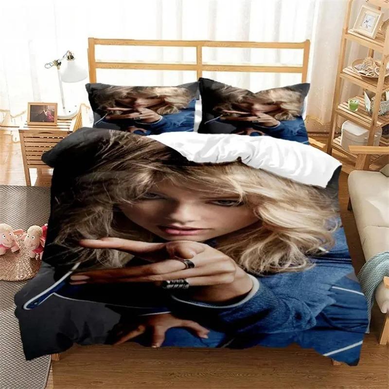 Top Stream Singer Taylor Fashionable Printed Bedding Comforter Bedding Sets Costomizable Bedding Set King Size