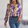 Frühling Herbst Kontrastfarben Hemden Damen Lässig Revers Langarm Einreiher Bluse Elegant Büro Dame Kleidung