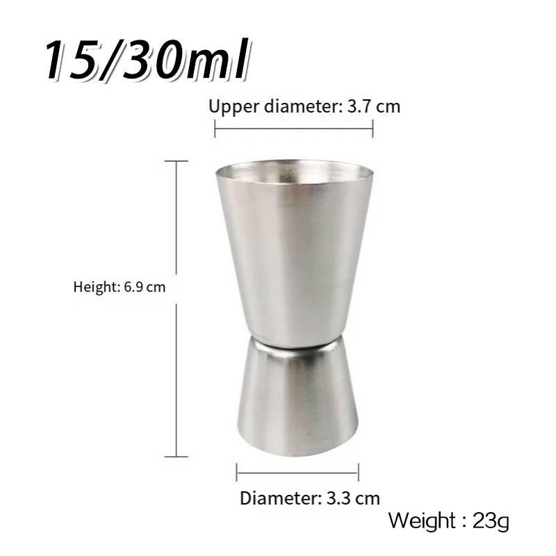 New Double Spirit Jigger Stainless Steel Measure Jigger Party Bar Club Accessories