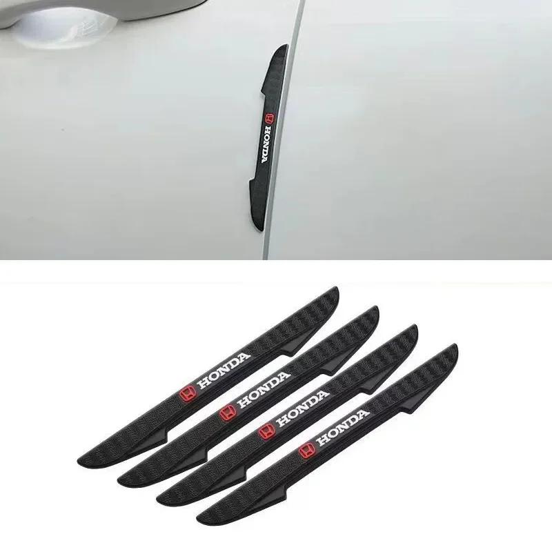 QEJMX1 4pcs Auto Anti Collision Strips Rubber Car Door Protector Stickers Bumper Anti-collision Strips For Honda Civic Accord CRV Hrv
