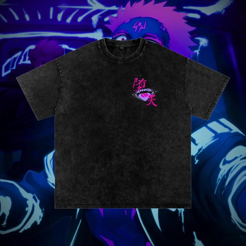 Hot Anime Jujutsu Kaisen Ryomen Sukuna Graphic T-shirt Men Casual Cotton Tshirts Vintage Washed Tee Harajuku Male Manga T Shirt
